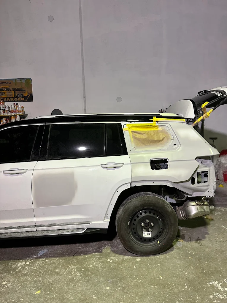 Accident damage repair — rear quarter panel